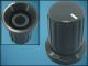 KNOB KDC-19-21 BLACK ф19mm L22mm FOR POT ф6mm