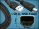 КАБЕЛ USB-A(M)/USBmini-B(M) 1,8M V2.0 BLACK