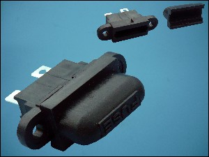 FUSE HOLDER + COVER AUTO 36x13x25mm