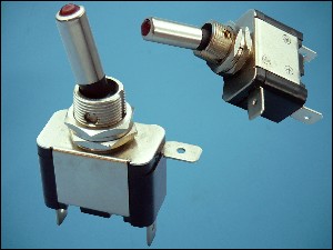 SWITCH ASW07D-r ON-OFF 3-PIN + LED