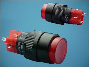 BUTTON LAS1Y-11Z-1-220r ON-ON 6P+LED220V HOLD