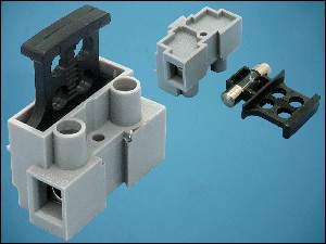 КЛЕМА DG801-1P11 1pin + FUSE HOLDER 5x20mm