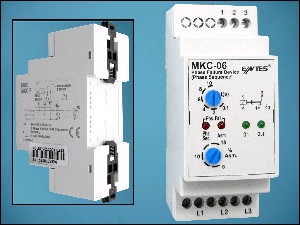 ФАЗОВО РЕЛЕ MKC-06 380V 8A ENTES DIN RAIL