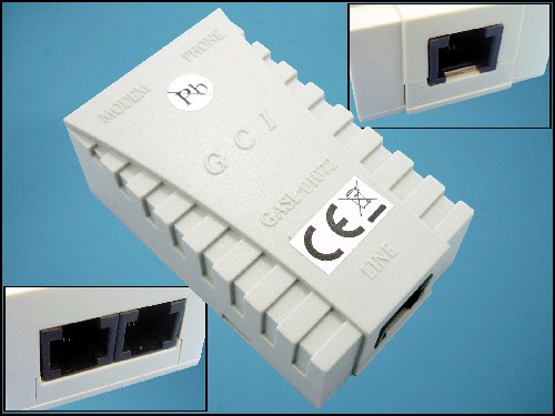 СПЛИТЕР ADSL 1xRJ11-2xRJ11 GASL-01072 GCI