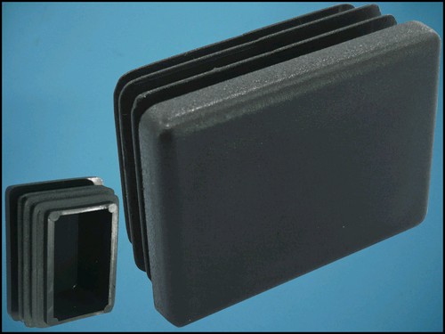 ТАПА ЗА ПРОФИЛ 40x30x19mm BLACK/ЧЕРНА
