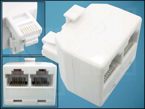 РАЗКЛОНИТЕЛ TEL-0007-8 1M-2F RJ-45 8P8C БЯЛ