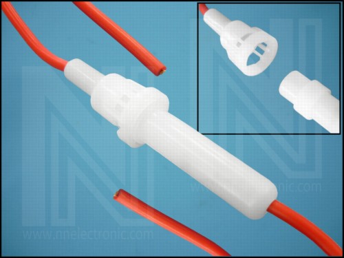 FUSE HOLDER + CABLE F296 6,3x32mm