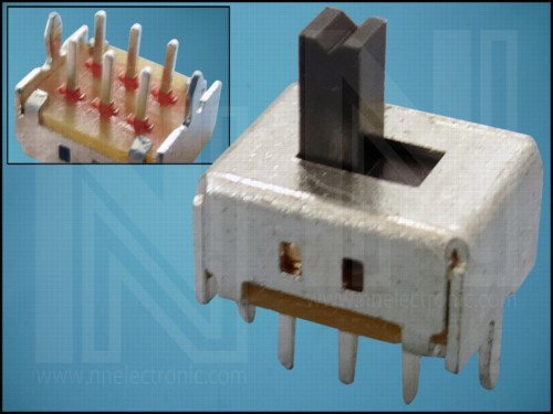 SLIDE SWITCH SS008B02P22 2xON-2xON 6-PIN PCB-P