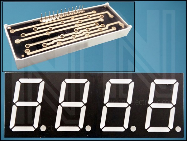 ИНДИКАЦИЯ LFD080BUE-103A 4 ЧЕРВЕН 32-LED АНОД