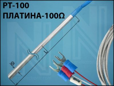 ТЕРМОДАТЧИК PT100 5x30mm 2M 200C