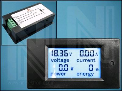 ЕЛЕКТРОМЕР DC PZEM-031 6,5-100V 0-20A 0-1kW