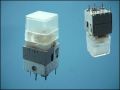 BUTTON RFT-TSE-X3-R OFF-(ON) 7-PIN + LED 1V