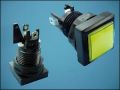BUTTON ACTUATOR ORANGE 34x34mm 2-PIN + LED 12V