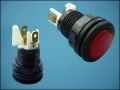BUTTON ACTUATOR RED Ф34mm 2-PIN + LED 12V