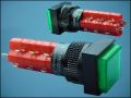 BUTTON LAS1F-33Z-2-12g 2xON-2xON 14P+LED12V HOLD