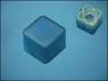 CAP TRANSPARENT-BLUE 18x18x13mm FOR SWITCH 8mm