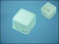 CAP TRANSPARENT-WHITE 18x18x13mm FOR SWITCH 8mm