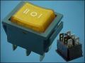SWITCH RS203-1C-o 2xON-2xOFF-2xON 4-PIN+LAMP220V