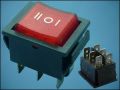 SWITCH RS203-1C-r 2xON-2xOFF-2xON 4-PIN+LAMP220V
