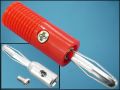 КОНЕКТОР БАНАН 4mm ЩИВТОВ ЧЕРВЕН