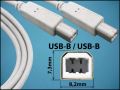 КАБЕЛ USB(M)-B/USB(M)-B 2M GREY