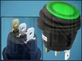 SWITCH R13112B8W02BGN2-g ON-OFF 3-PIN+LED 220V