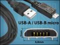 КАБЕЛ USB-A(M)/USBmicro-B(M) 0,8M V2.0 BLACK