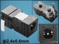 КОНЕКТОР DC ф2,4x0,6mm F117 ГНЕЗДОВ ЪГЛОВ PCB
