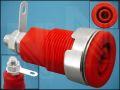 КОНЕКТОР БАНАН 4mm ГНЕЗДОВ ЧЕРВЕН BS-324-LS-R