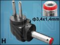 ПРЕХОД DC(M)/AC(M) 3,4x1,4mm H