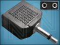 ПРЕХОД МОНО ЖАК3,5mm/M-2x МОНО ЖАК3,5mm/F Щ/Г