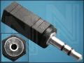 ПРЕХОД СТЕРЕО ЖАК3,5mm/M-СТЕРЕО ЖАК2,5mm/F Щ/Г