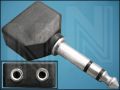 ПРЕХОД СТЕРЕО ЖАК6,3mm/M-2xСТЕРЕО ЖАК3,5mm/F Щ/Г
