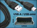 КАБЕЛ USB-A(M)/USBmini-B(M) A5 0,3M V2.0 BLACK