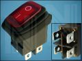 SWITCH KCD1-r 2xON-2xOFF 4-PIN + LAMP220V