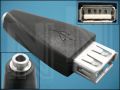 ПРЕХОД USB(F)-ЖАК3,5mm(F) ГНЕЗДОВ