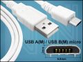 КАБЕЛ USB-A(M)/USBmicro-B(M) 3M V2.0 WHITE