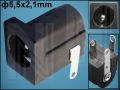 КОНЕКТОР DC ф5,5x2,1mm PC-GK ГНЕЗДОВ ЪГЛОВ PCB
