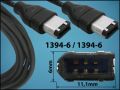 КАБЕЛ 1394-6/1394-6 1,8M BLACK