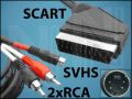 КАБЕЛ SCART(M)-SVHS(M)+2xRCA(M) 1,5M BLACK