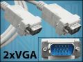 КАБЕЛ VGA(M)-VGA(M) 3M D-SUB15 ф5,8mm GREY