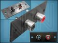 ПАНЕЛ КОНЕКТОРИ 2xRCA-F CC-110RB ГНЕЗДОВ ПРАВ