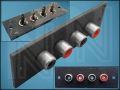 ПАНЕЛ КОНЕКТОРИ 4xRCA-F 10-3012RB ГНЕЗДОВ ПРАВ
