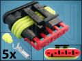 СЪЕДИНИТЕЛ 5pin AMP-282089-1 24V IP67 ГНЕЗДОВ