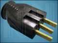 ЩЕПСЕЛ 25A 250V МОНОФАЗЕН ЧЕРЕН БАКЕЛИТ