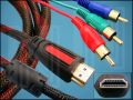 КАБЕЛ HDMI(M) - 3xRCA(M) GOLD 1,8M ф7,8mm