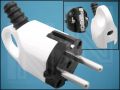 ЩЕПСЕЛ 16A 250V ШУКО M10-16 ЧЕРЕН/БЯЛ БАКЕЛИТ