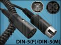 КАБЕЛ DIN/5p(M)-DIN/5p(F) 1/5M BLACK ЗАРЧЕ